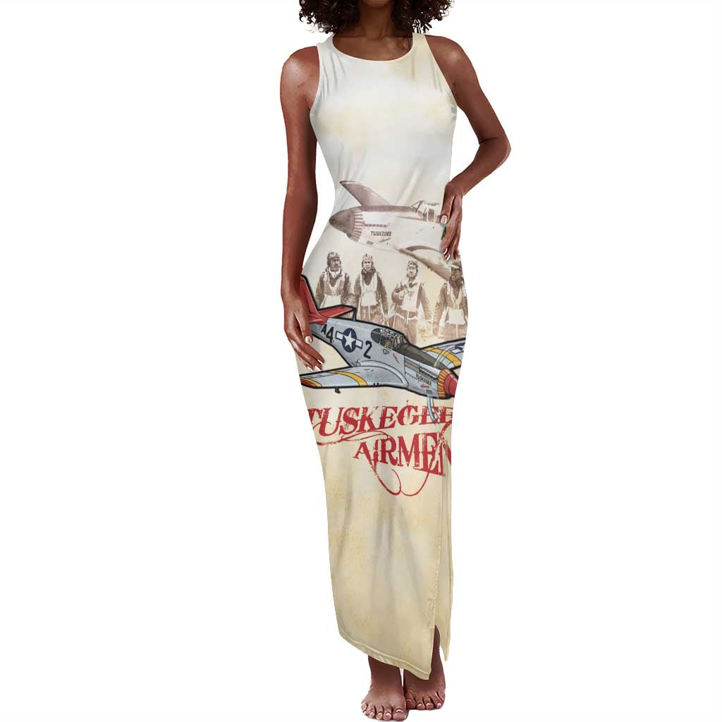 Tuskegee Red Tails Airmen Tank Maxi Dress History Aviator Heroes Retro Style - Wonder Print Shop