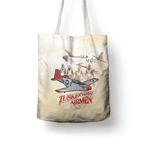 Tuskegee Red Tails Airmen Tote Bag History Aviator Heroes Retro Style - Wonder Print Shop