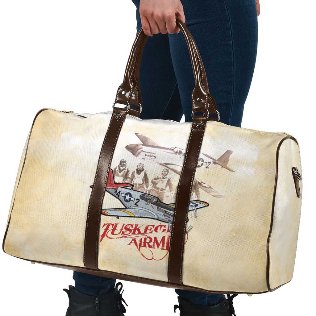 Tuskegee Red Tails Airmen Travel Bag History Aviator Heroes Retro Style - Wonder Print Shop