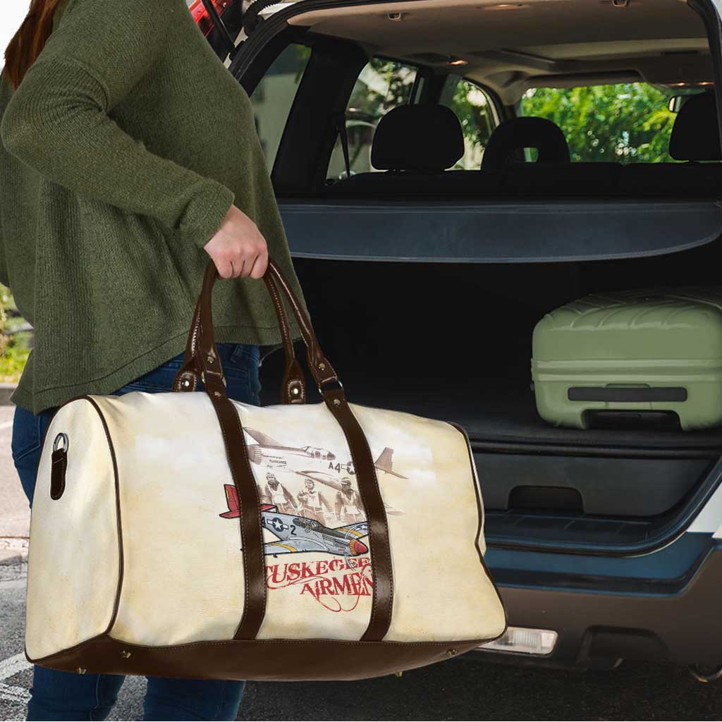 Tuskegee Red Tails Airmen Travel Bag History Aviator Heroes Retro Style - Wonder Print Shop