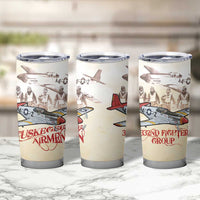 Tuskegee Red Tails Airmen Tumbler Cup History Aviator Heroes Retro Style - Wonder Print Shop
