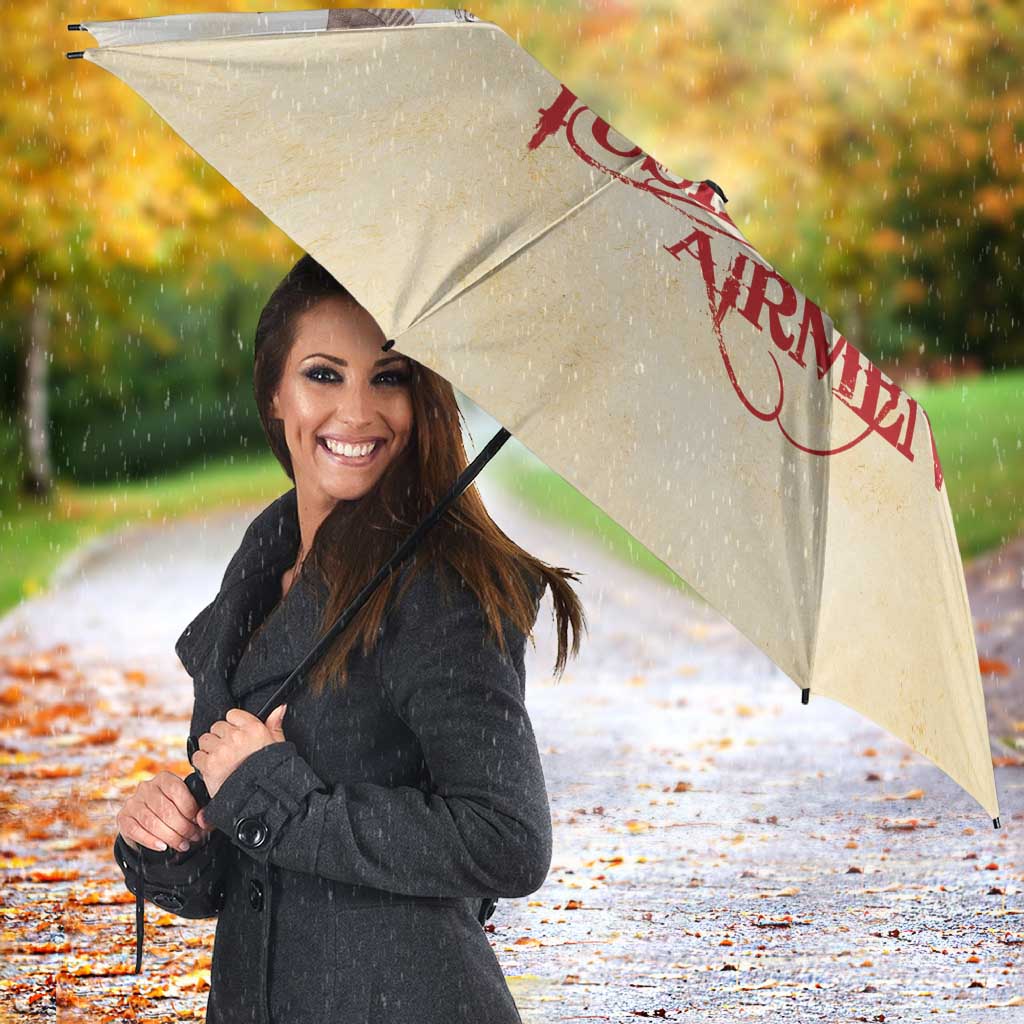 Tuskegee Red Tails Airmen Umbrella History Aviator Heroes Retro Style - Wonder Print Shop