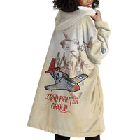 Tuskegee Red Tails Airmen Wearable Blanket Hoodie History Aviator Heroes Retro Style - Wonder Print Shop