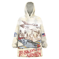Tuskegee Red Tails Airmen Wearable Blanket Hoodie History Aviator Heroes Retro Style - Wonder Print Shop