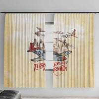 Tuskegee Red Tails Airmen Window Curtain History Aviator Heroes Retro Style - Wonder Print Shop