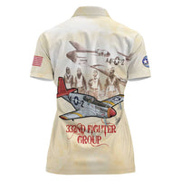 Tuskegee Red Tails Airmen Women Polo Shirt History Aviator Heroes Retro Style - Wonder Print Shop
