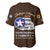 Tuskegee Airmen WWII Heroes Baseball Jersey The Great American Aviators Brown Leather Pattern - Wonder Print Shop