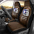 Tuskegee Airmen WWII Heroes Car Seat Cover The Great American Aviators Brown Leather Pattern - Wonder Print Shop