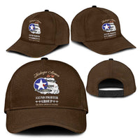 Tuskegee Airmen WWII Heroes Classic Cap The Great American Aviators Brown Leather Pattern - Wonder Print Shop