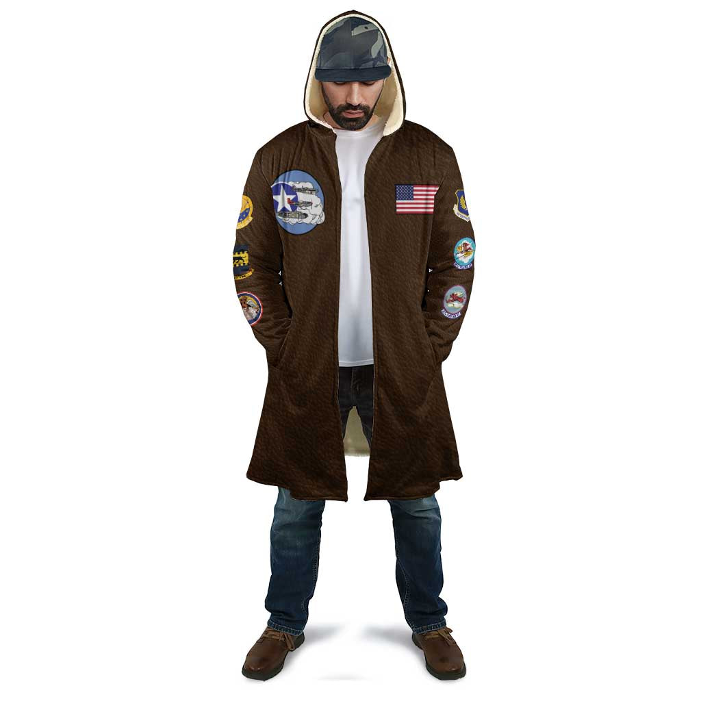 Tuskegee Airmen WWII Heroes Cloak The Great American Aviators Brown Leather Pattern - Wonder Print Shop