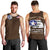 Tuskegee Airmen WWII Heroes Men Tank Top The Great American Aviators Brown Leather Pattern - Wonder Print Shop