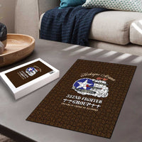 Tuskegee Airmen WWII Heroes Puzzle The Great American Aviators Brown Leather Pattern - Wonder Print Shop