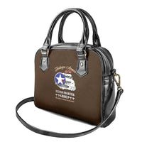 Tuskegee Airmen WWII Heroes Shoulder Handbag The Great American Aviators Brown Leather Pattern - Wonder Print Shop