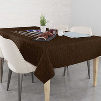 Tuskegee Airmen WWII Heroes Tablecloth The Great American Aviators Brown Leather Pattern - Wonder Print Shop