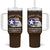 Tuskegee Airmen WWII Heroes Tumbler With Handle The Great American Aviators Brown Leather Pattern - Wonder Print Shop