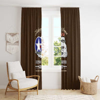 Tuskegee Airmen WWII Heroes Window Curtain The Great American Aviators Brown Leather Pattern - Wonder Print Shop