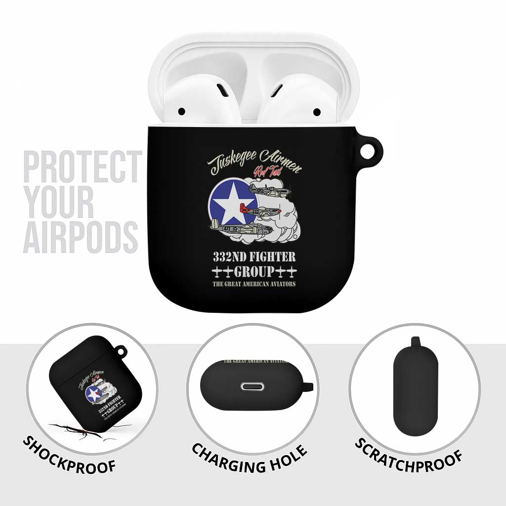 Tuskegee Airmen WWII Heroes AirPods Case The Great American Aviators Black Art - Wonder Print Shop