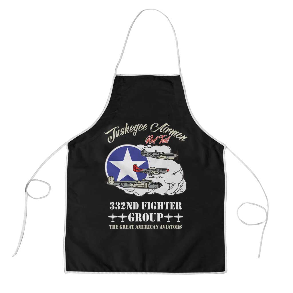 Tuskegee Airmen WWII Heroes Apron The Great American Aviators Black Art - Wonder Print Shop