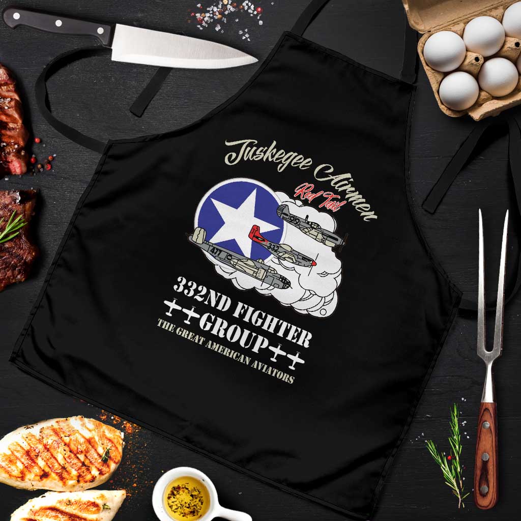 Tuskegee Airmen WWII Heroes Apron The Great American Aviators Black Art - Wonder Print Shop