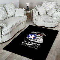 Tuskegee Airmen WWII Heroes Area Rug The Great American Aviators Black Art - Wonder Print Shop