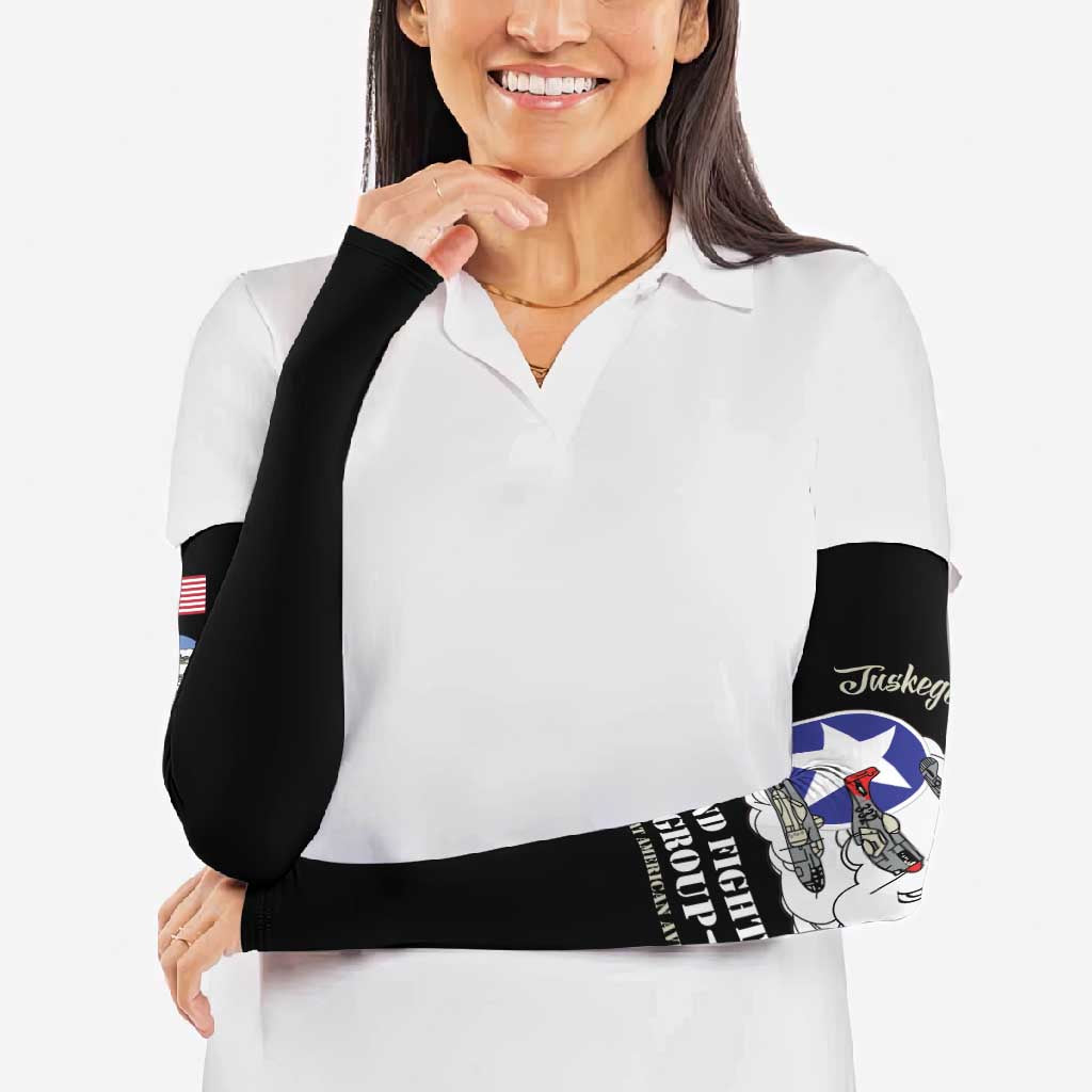 Tuskegee Airmen WWII Heroes Arm Sleeves The Great American Aviators Black Art - Wonder Print Shop