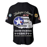 Tuskegee Airmen WWII Heroes Baseball Jersey The Great American Aviators Black Art - Wonder Print Shop