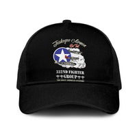 Tuskegee Airmen WWII Heroes Baseball Net Cap The Great American Aviators Black Art - Wonder Print Shop
