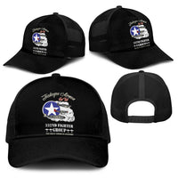 Tuskegee Airmen WWII Heroes Baseball Net Cap The Great American Aviators Black Art - Wonder Print Shop