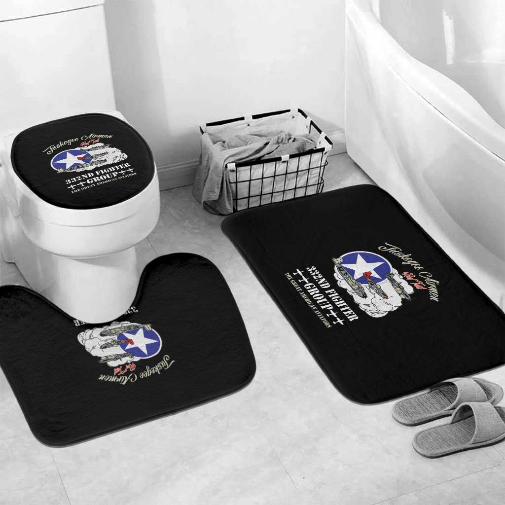 Tuskegee Airmen WWII Heroes Bathroom Set The Great American Aviators Black Art - Wonder Print Shop