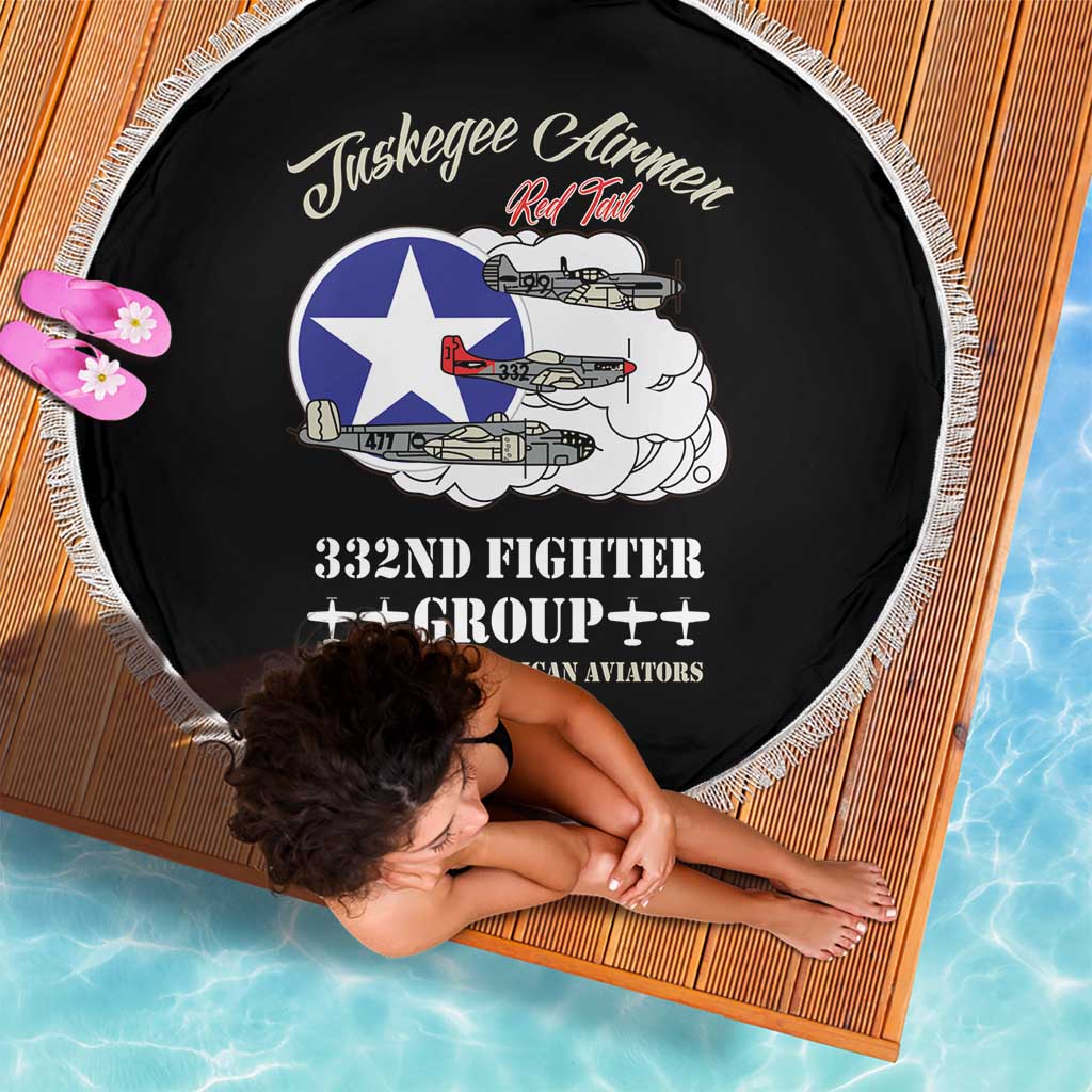 Tuskegee Airmen WWII Heroes Beach Blanket The Great American Aviators Black Art - Wonder Print Shop