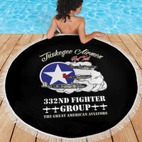 Tuskegee Airmen WWII Heroes Beach Blanket The Great American Aviators Black Art - Wonder Print Shop