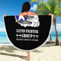 Tuskegee Airmen WWII Heroes Beach Blanket The Great American Aviators Black Art - Wonder Print Shop