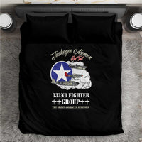 Tuskegee Airmen WWII Heroes Bedding Set The Great American Aviators Black Art - Wonder Print Shop