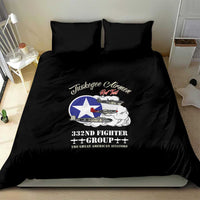 Tuskegee Airmen WWII Heroes Bedding Set The Great American Aviators Black Art - Wonder Print Shop