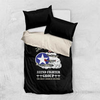 Tuskegee Airmen WWII Heroes Bedding Set The Great American Aviators Black Art - Wonder Print Shop