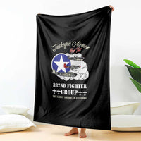 Tuskegee Airmen WWII Heroes Blanket The Great American Aviators Black Art - Wonder Print Shop