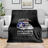 Tuskegee Airmen WWII Heroes Blanket The Great American Aviators Black Art - Wonder Print Shop