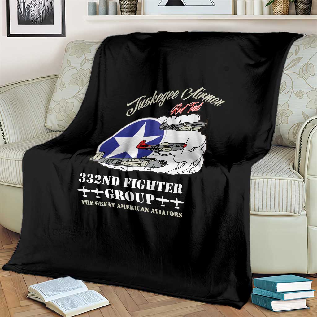 Tuskegee Airmen WWII Heroes Blanket The Great American Aviators Black Art - Wonder Print Shop