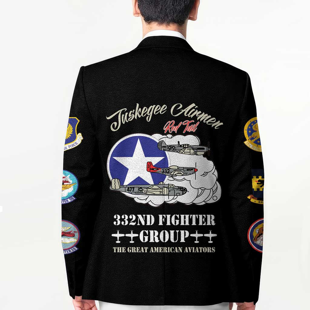 Tuskegee Airmen WWII Heroes Blazer The Great American Aviators Black Art - Wonder Print Shop