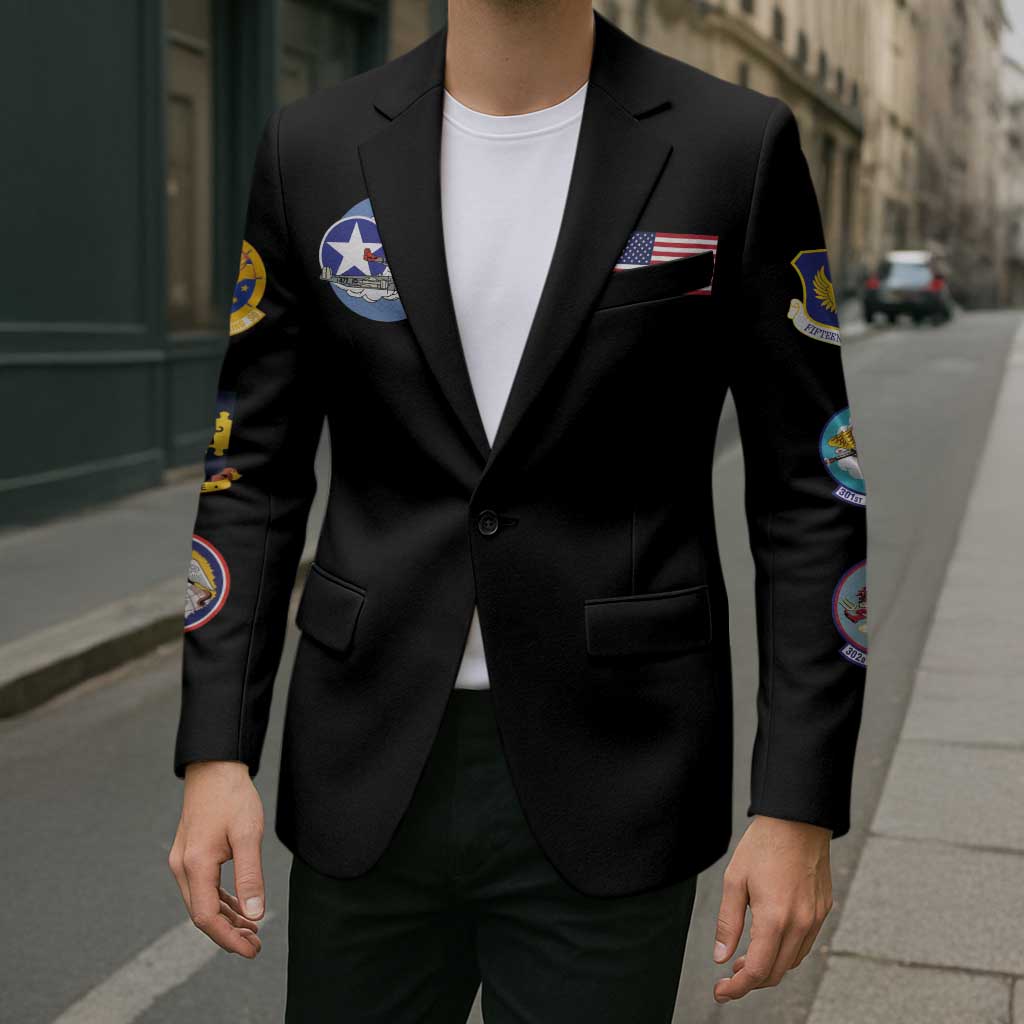 Tuskegee Airmen WWII Heroes Blazer The Great American Aviators Black Art - Wonder Print Shop