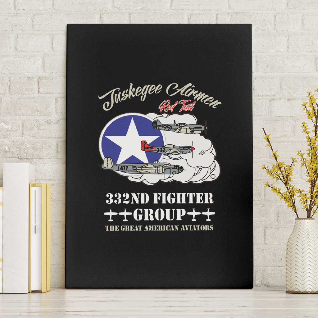 Tuskegee Airmen WWII Heroes Canvas Wall Art The Great American Aviators Black Art - Wonder Print Shop