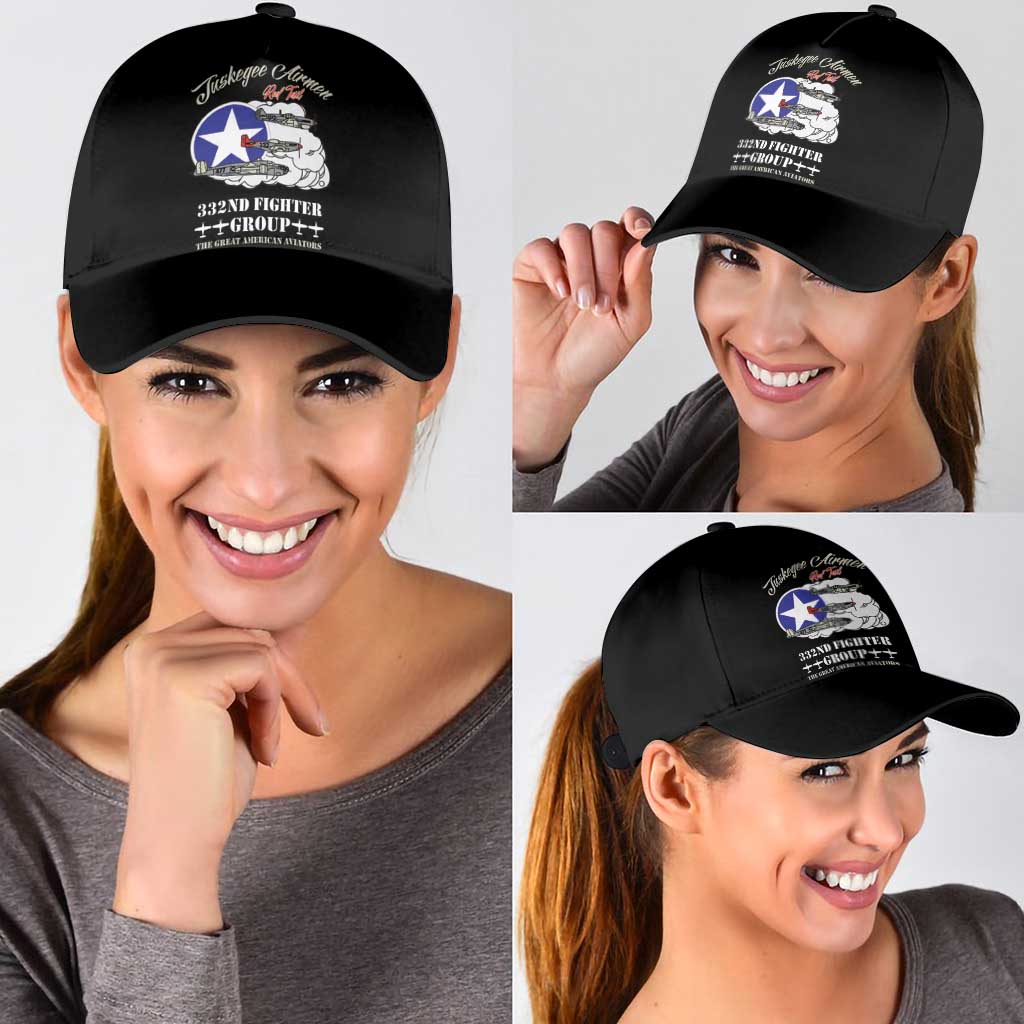 Tuskegee Airmen WWII Heroes Classic Cap The Great American Aviators Black Art - Wonder Print Shop