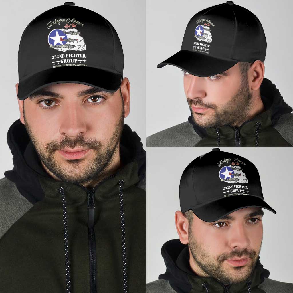 Tuskegee Airmen WWII Heroes Classic Cap The Great American Aviators Black Art - Wonder Print Shop