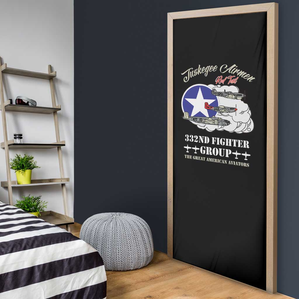 Tuskegee Airmen WWII Heroes Door Cover The Great American Aviators Black Art - Wonder Print Shop