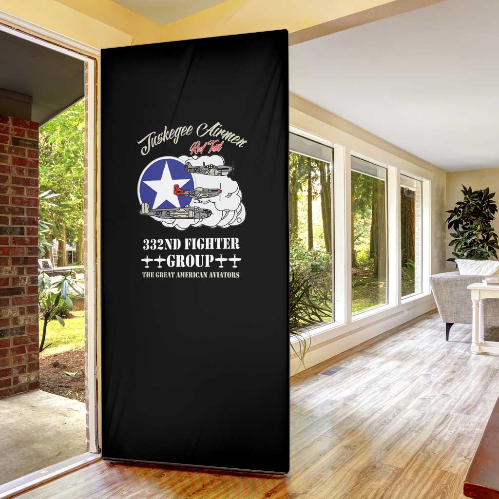 Tuskegee Airmen WWII Heroes Door Cover The Great American Aviators Black Art - Wonder Print Shop