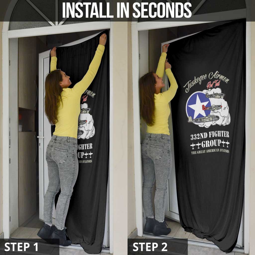 Tuskegee Airmen WWII Heroes Door Cover The Great American Aviators Black Art - Wonder Print Shop