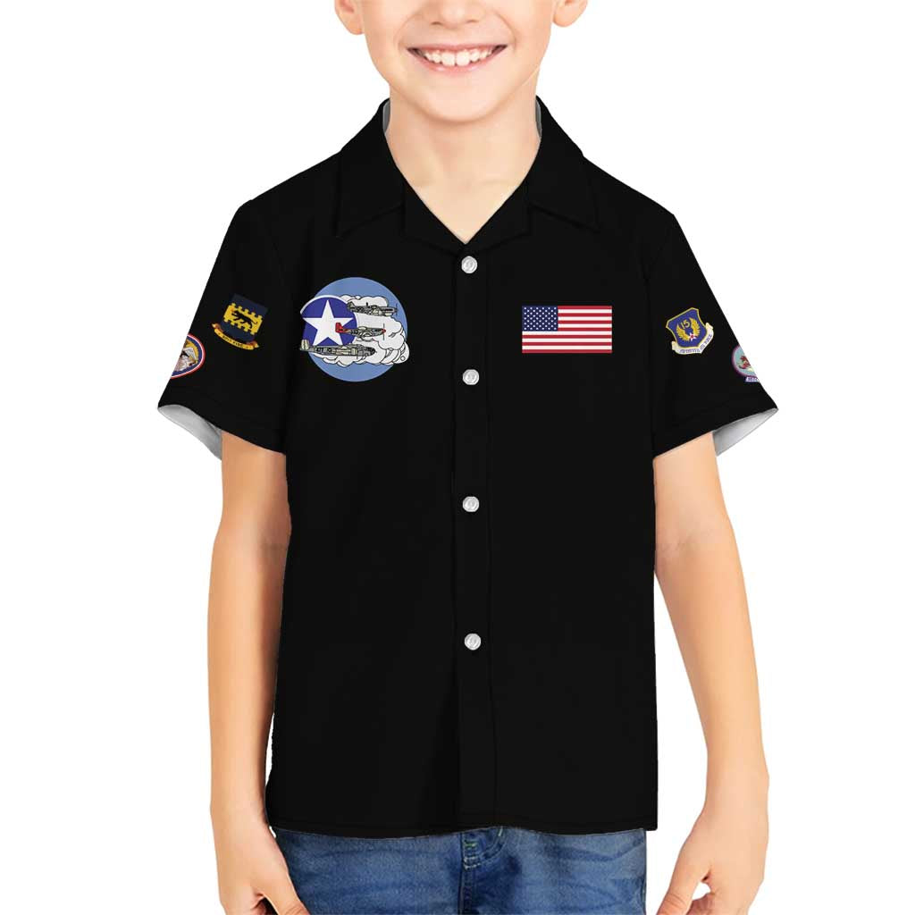 Tuskegee Airmen WWII Heroes Family Matching Long Sleeve Bodycon Dress and Hawaiian Shirt The Great American Aviators Black Art - Wonder Print Shop