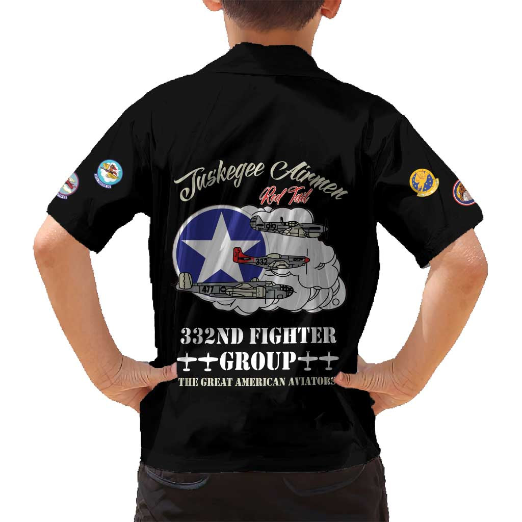 Tuskegee Airmen WWII Heroes Family Matching Summer Maxi Dress and Hawaiian Shirt The Great American Aviators Black Art - Wonder Print Shop