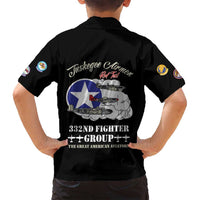 Tuskegee Airmen WWII Heroes Family Matching Tank Maxi Dress and Hawaiian Shirt The Great American Aviators Black Art - Wonder Print Shop