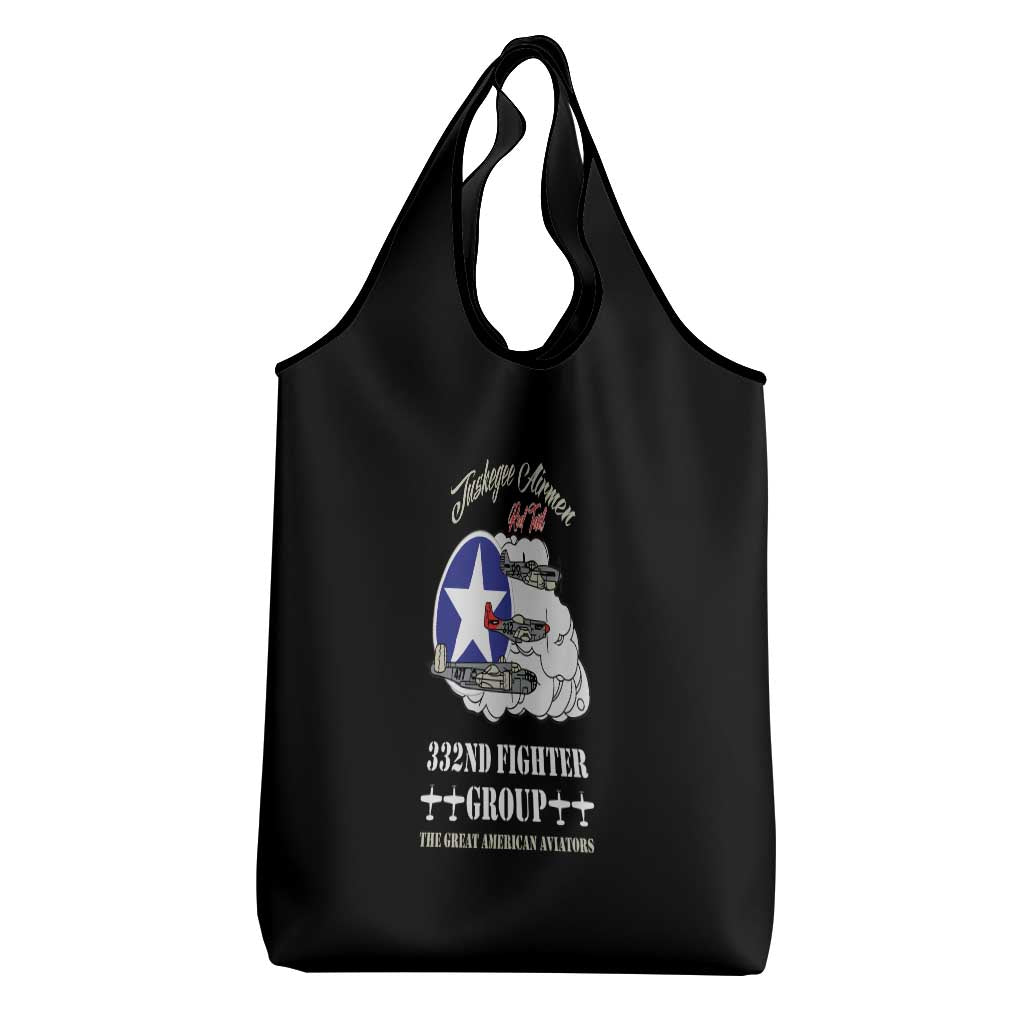 Tuskegee Airmen WWII Heroes Grocery Bag The Great American Aviators Black Art - Wonder Print Shop